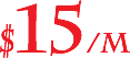 $15/m